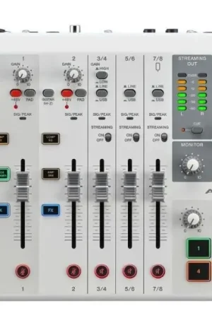 Ordina Subito Yamaha AG08WH Mixer 8 Canali Live Streaming ed Interfaccia Audio USB Bianco