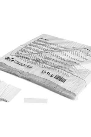 Sconto Slowfall confetti rect 55 x 17 mm - White