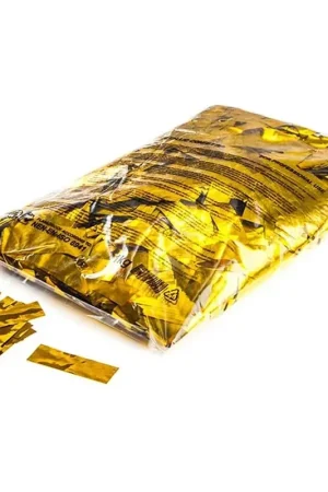 metal confetti rectangles 55 x 17 mm - Gold Prezzo Ridotto