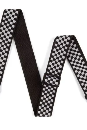 Non Perdere Dunlop Classic Black/White Check Guitarstrap