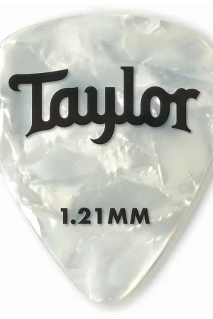 Taylor 351 Celluloid Picks White Pearl 1.21 Packung mit 12 Stück Promozione Esclusiva