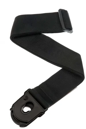 D’Addario Gitarrengurt - Nylongewebe, Planet Lock, Black Ultime Pezzi