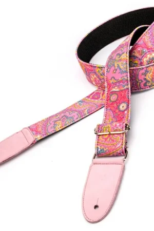 Bourbon Strap Guitar Velvet Pink Più Venduto
