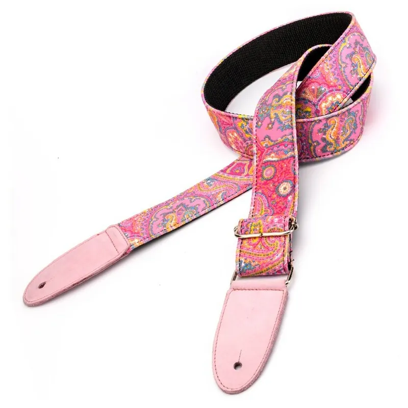 Bourbon Strap Guitar Velvet Pink Più Venduto